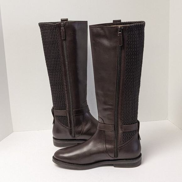 Cole Haan Clive Stretch Boots, Dark Chocolate Leather, Women's 7.5 M - Picture 6 of 7